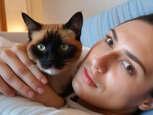 andreasberg,siamese,cat in bed,ritriver and the cat,nursemaid,cat love,companhia,siamese cat,mirada,kittani,purring,cat mom,dansie,gatos,gati,manja,katty,cat's eyes,petka,cattini,Photography,General,R