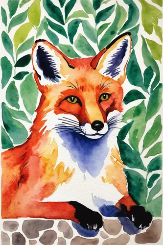 watercolour fox,a fox,fox,red fox,watercolor cat,vulpes vulpes,redfox,garden-fox tail,watercolor dog,little fox,fox in the rain,watercolor background,foxes,watercolour,child fox,watercolour frame,watercolor frame,digiscrap,cute fox,aglais,Art,Artistic Painting,Artistic Painting 40