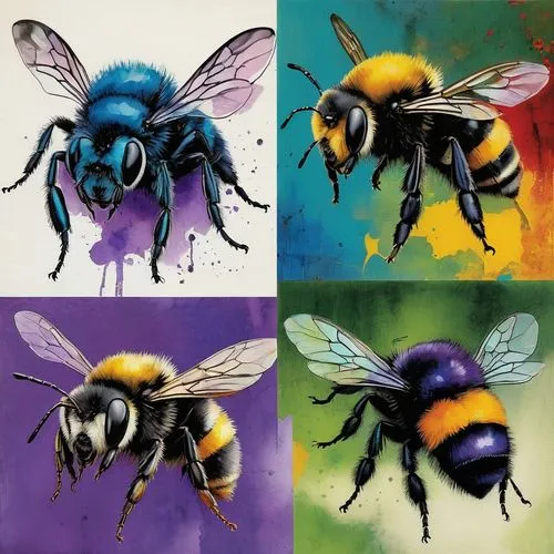 bumblebees,drawing bee,bees,bee,wannabees,bombus,Illustration,Paper based,Paper Based 05