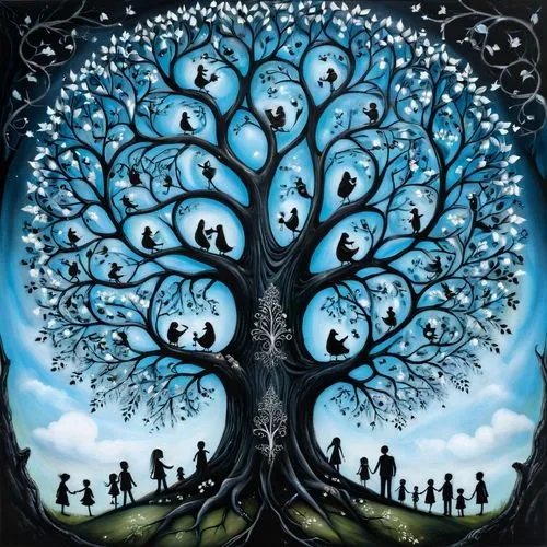 tree of life,celtic tree,family tree,treepeople,birch tree illustration,the branches of the tree,tree grove,magic tree,circle around tree,bodhi tree,chipko,grove of trees,arbol,flourishing tree,the trees,carpani,albero,painted tree,cardstock tree,argan tree,Illustration,Abstract Fantasy,Abstract Fantasy 14