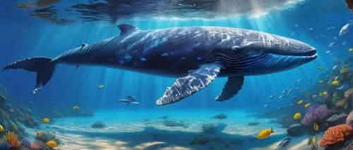 cetacea,marine reptile,ankylosaurus,giant dolphin,aquatic mammal,underwater background,cetacean,ocean sunfish,humpback whale,marine mammal,leatherback turtle,sea cows,marine animal,leatherback sea turtle,coelacanth,sea turtle,orca,humpback,porpoise,philomachus pugnax,Art,Classical Oil Painting,Classical Oil Painting 41