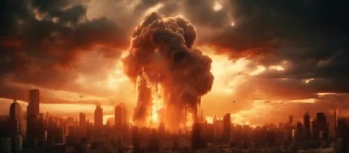 some kind of tall structure with black and orange smoke,apokolips,doomsday,gallifrey,apocalyptic,cataclysm,apocalypse