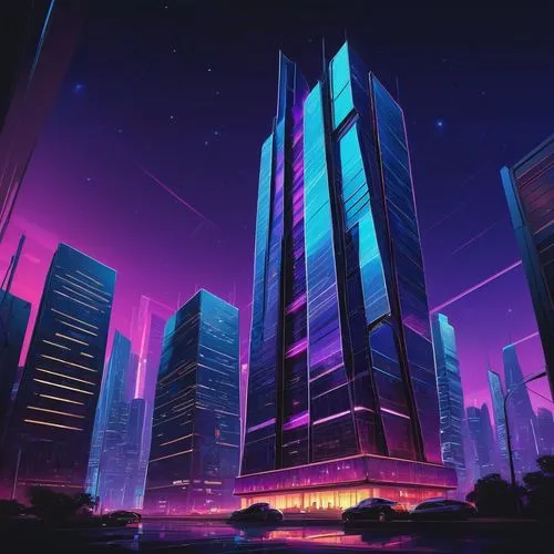 cybercity,cybertown,skyscrapers,skyscraper,futuristic landscape,cityscape,cyberport,the skyscraper,skyscraping,monoliths,city at night,megapolis,cube background,highrises,urban towers,megacorporation,ctbuh,supertall,skyscraper town,metropolis,Art,Classical Oil Painting,Classical Oil Painting 16