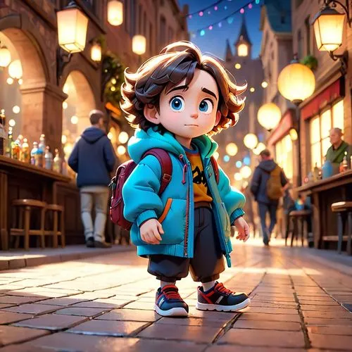 cute cartoon character,tokyo disneysea,alita,pinocchio,cnu,christmas town,kumiko,layton,coraline,shanghai disney,3d render,disney character,bokeh effect,konietzko,eurodisney,pixar,tokyo disneyland,shopping street,usj,film character,Anime,Anime,Cartoon