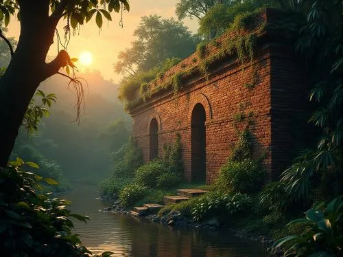 leshan,kerala,backwaters,bhubaneshwar,old bridge,idyllic,Photography,General,Realistic