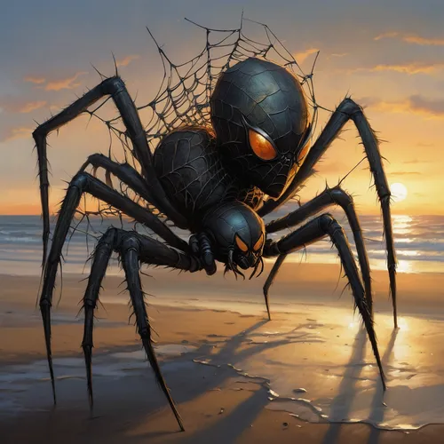 walking spider,arachnid,baboon spider,camel spiders,funnel web spider,arachnophobia,widow spider,spider,tarantula,harvestman,spider the golden silk,tangle-web spider,arthropod,bacteriophage,spiders,arthropods,harvestmen,black crab,cretoxyrhina,edged hunting spider,Illustration,Abstract Fantasy,Abstract Fantasy 18