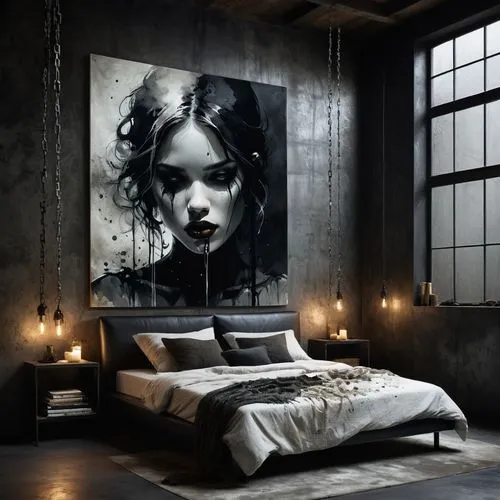 gothika,rone,sleeping room,dark art,chambre,helnwein,the little girl's room,ghostley,gothic style,behenna,bedchamber,gothic portrait,bedrooms,redecorate,asylum,dream art,bedclothes,empty room,dark gothic mood,abandoned room,Illustration,Realistic Fantasy,Realistic Fantasy 29