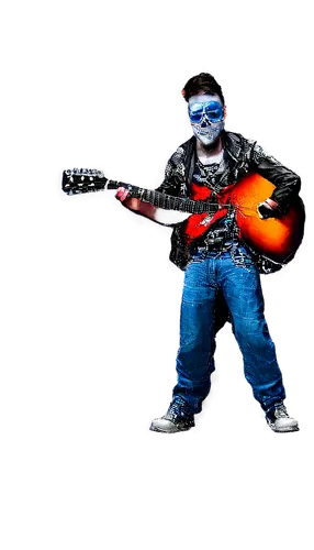 guitar player,guiterrez,bluesman,danthebluegrassman,banjoist,sans,pyrotechnical,orbison,electric guitar,guitor,guitarist,minstrel,bluesier,banjo player,guitarra,guitar,vandemoortele,3d man,pyro,ukelele,Illustration,American Style,American Style 07