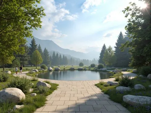 salt meadow landscape,cryengine,landscape background,alpine landscape,streamwood,riverwood,virtual landscape,oberland,pathway,mountain valley,enb,forest lake,alpine lake,hiking path,render,lakeside,alpine meadow,sansar,walkway,landscaped