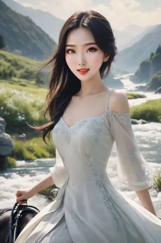 hanbok,huayi,bingqian,ao dai,qianwen,bdo,suzy,xianwen,jingqian,kim,diaochan,girl on the river,jyri,gwtw,gorani,koreana,landscape background,fantasy picture,yingjie,yunwen,Photography,Commercial