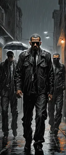 mafia,game illustration,blade,gangstar,sci fiction illustration,the pandemic,blind alley,pandemic,street dogs,kingpin,black city,storm troops,spy visual,secret service,the storm of the invasion,bodyguard,the cuban police,the game,game art,the army,Illustration,Black and White,Black and White 09