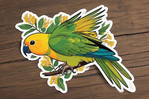 sun parakeet,yellow parakeet,yellow green parakeet,caique,golden parakeets,yellowish green parakeet,tiger parakeet,tropical bird climber,sun conure,yellow-green parrots,beautiful yellow green parakeet,clipart sticker,bird png,yellow macaw,animal stickers,conure,decoration bird,yellowhammer,kakariki parakeet,green rosella,Unique,Design,Sticker