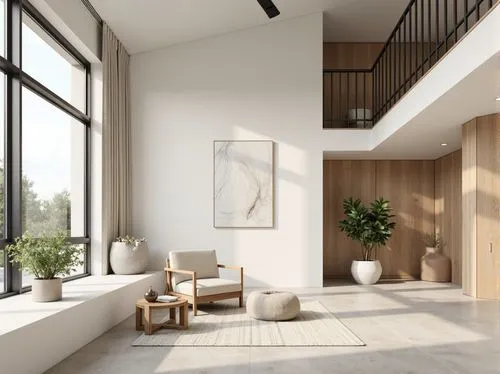 modern decor,modern room,home interior,interior modern design,limewood,contemporary decor,hallway space,hardwood floors,3d rendering,modern living room,livingroom,loft,living room,daylighting,interior design,minotti,floorplan home,lofts,danish furniture,sitting room