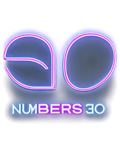 Stylized numbers, digital font, neon lights, metallic material, futuristic theme, glowing edges, reflective surface, high-tech details, sharp lines, vibrant colors, 3D rendering, low-angle shot, drama