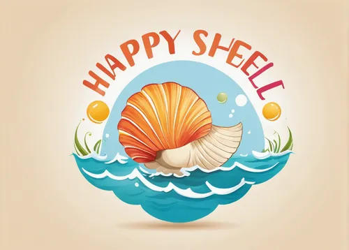 Imagine a whimsical and magical shell logo for a children's book publisher.,sea shell,chambered nautilus,shell,clam shell,blue sea shell pattern,nautical clip art,seashell,clamshell,beach shell,waterc