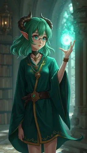 a girl dressed in green holding a glowing orb,palla,lyn,ephraemi,eto,koigi,mikus,Photography,General,Realistic