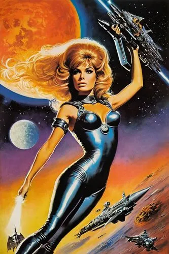 barbarella,dazzler,laureline,andromeda,starova,femforce,melora,lilandra,struzan,kuenzer,chaykin,nova,valerian,gradius,sandahl,farragher,spacewar,palmiotti,starla,emshwiller,Illustration,Realistic Fantasy,Realistic Fantasy 32