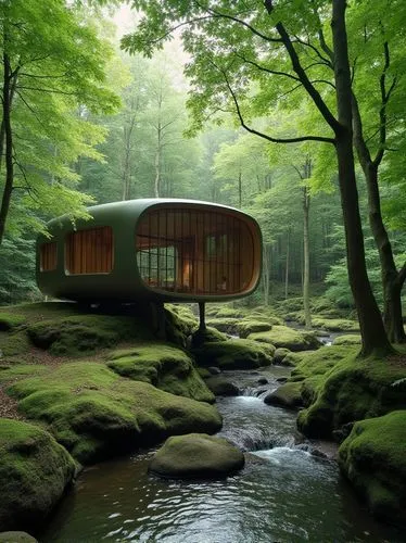 house in the forest,forest house,treehouses,tree house hotel,floating huts,greenhut