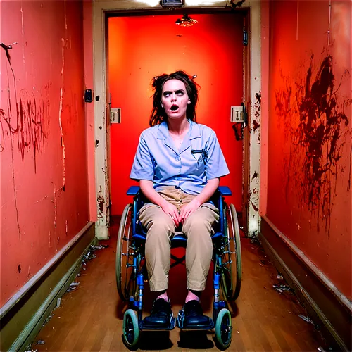 disabled toilet,sanitorium,ahs,abled,wheelchair,redrum,paralysis,disabilities,disability,greenscreen,paralysed,patient,suspiria,wheelchairs,brennen,agoraphobia,therapy room,orrorin,sanitarium,wheel chair,Conceptual Art,Oil color,Oil Color 23