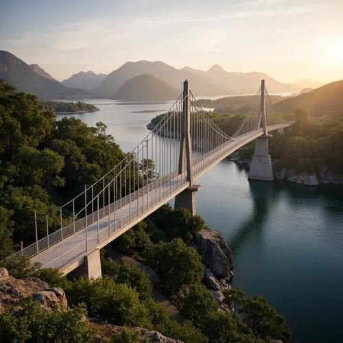 scenic bridge,danube bridge,cable-stayed bridge,hanging bridge,suspension bridge,golden bridge,nordfjord,dragon bridge,jablanica,danube gorge,bridge,cahora,adventure bridge,bridge new europe,spit bridge,pont,bridged,hohenzollern bridge,norwegen,chain bridge