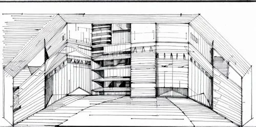 orthographic,architect plan,cubic house,house drawing,archidaily,technical drawing,kirrarchitecture,shipping container,menger sponge,multi-story structure,cross section,multi-storey,frame drawing,cros