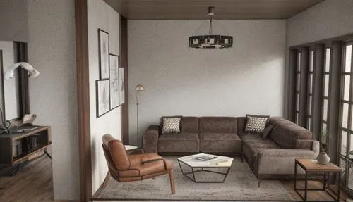 3d rendering,japanese-style room,apartment,an apartment,living room,livingroom,sitting room,shared apartment,apartment lounge,home interior,modern room,render,modern living room,family room,inverted cottage,floorplan home,loft,3d render,3d rendered,hallway space,Interior Design,Living room,Modern,German Mixed Modern