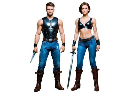 derivable,timesplitters,rednex,jeans background,bloodrayne,denim background,compositing,croft,mercenaries,buffyverse,renders,logans,redfield,cyborgs,shinholster,gunrunners,3d rendered,holsters,wesker,two people,Conceptual Art,Sci-Fi,Sci-Fi 03