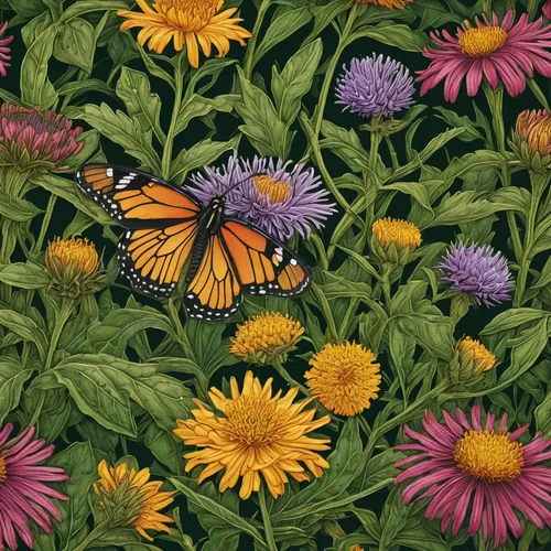 monarch butterfly,butterfly background,butterfly floral,monarch,butterflies,chasing butterflies,pollinator,moths and butterflies,hybrid swallowtail on zinnia,common zinnia,butterfly pattern,butterflay,new york aster,yellow butterfly,dark green fritillary,butterfly on a flower,julia butterfly,flower and bird illustration,dark-green-fritillary,flower illustration,Art,Classical Oil Painting,Classical Oil Painting 28