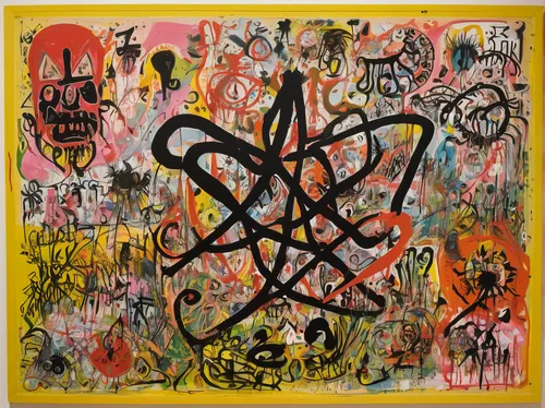 keith haring,radioactivity,graffiti splatter,modern pop art,graffiti,atomic bomb,refused,barbwire,cd cover,asterisk,paint strokes,chaos theory,art paint,abstract painting,radioactive leak,art world,abstract cartoon art,visual art,art dealer,nick skin glands-incident,Conceptual Art,Graffiti Art,Graffiti Art 10