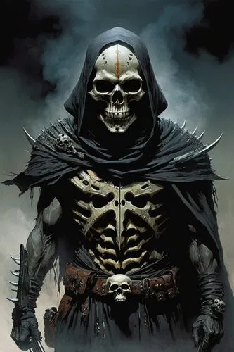 grimjack,skeletor,darksiders,harlock,chakan,uruk,Illustration,Realistic Fantasy,Realistic Fantasy 06