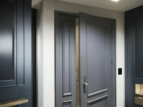 hinged doors,metallic door,dark cabinetry,door trim,room door,walk-in closet,dark cabinets,doorframe,dumbwaiter,architraves,ironmongery,blue doors,wardrobes,cabinetry,rovere,architrave,gaggenau,mudroom,doorjambs,mouldings