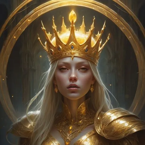 golden crown,gold crown,fantasy portrait,gold foil crown,gold filigree,golden wreath,golden unicorn,gold chalice,priestess,queen cage,yellow crown amazon,fantasy art,imperial crown,crowned,paladin,mary-gold,golden mask,yellow-gold,queen crown,gold foil art,Conceptual Art,Fantasy,Fantasy 01