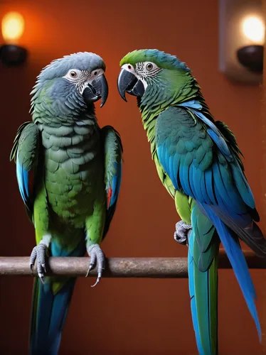 How to provide proper fur care for parrots in a cozy home environment?,parrot couple,couple macaw,macaws blue gold,fur-care parrots,blue macaws,macaws,macaws of south america,yellow-green parrots,rare