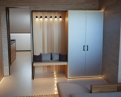 walk-in closet,modern minimalist bathroom,modern room,luxury bathroom,hinged doors,wardrobes,Photography,General,Realistic