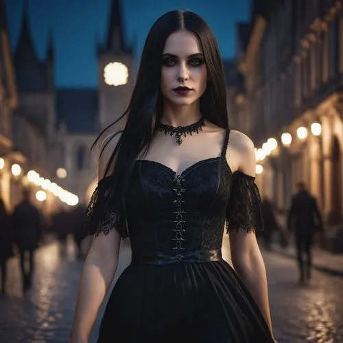 gothic woman,gothic dress,vampire woman,gothic portrait,goth woman,dark gothic mood,Photography,General,Cinematic