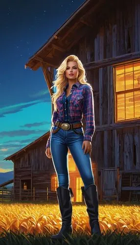 heidi country,farm girl,countrygirl,country-western dance,trisha yearwood,farm background,woman of straw,farmer,lumberjack pattern,lumberjack,cowgirl,farm pack,farm set,country,american frontier,action-adventure game,farmworker,country song,digital compositing,cowboy plaid,Conceptual Art,Sci-Fi,Sci-Fi 26