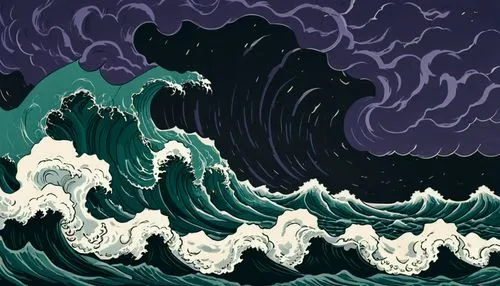 Молоты горомовые над волнами гневных морей, гроза, ночь,japanese waves,japanese wave paper,ocean waves,tsunami,japanese wave,tidal wave,waves,sea storm,rogue wave,ocean,ocean background,sea,stormy sea