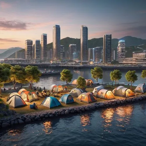 cube stilt houses,floating huts,tent camp,camping tents,tourist camp,tents,unhoused,south korea,seoul,hong kong,hongkong,incheon,smart city,danyang eight scenic,kowloon,chongqing,busan,marina bay,dalian,han river,Photography,General,Sci-Fi