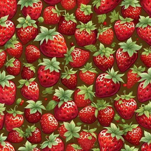 strawberries,fruit pattern,strawbs,strawberry,salad of strawberries,red strawberry,Illustration,Abstract Fantasy,Abstract Fantasy 11