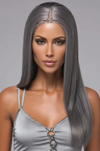 "Lace Front 24"" Long Straight - Dark Grey Pewter -00191",artificial hair integrations,lace wig,realdoll,female doll,silvery,silver,hair shear,glacier gray,hairfinned silverfish,dollhouse accessory,gr