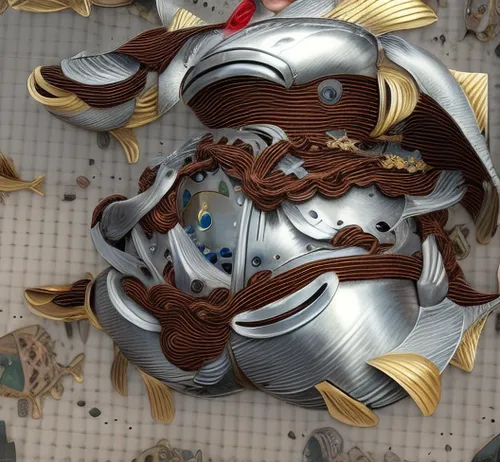 metal pile,scales of justice,lion capital,mechanical puzzle,foil balloon,construction helmet,png sculpture,fractalius,helmet plate,scrap sculpture,gear shaper,foil,head plate,mod ornaments,steel sculpture,oktoberfest background,cog,iron mask hero,glass yard ornament,scrap collector,Realistic,Movie,Heroic Warrior