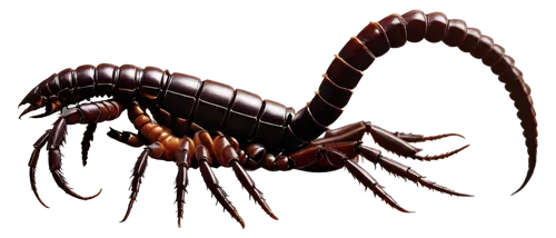 Scorpion, dark brown body, venomous tail, sharp claws, armored shell, eight legs, aggressive posture, close-up shot, dramatic spotlight, high contrast, cinematic composition, detailed texture, macro p