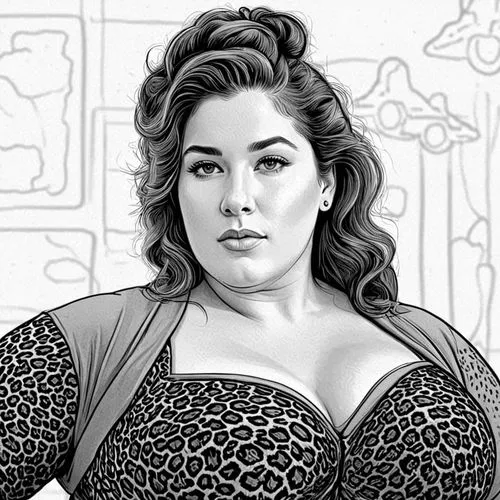 comic halftone woman,zoheir,jauregui,winehouse,nigella,coloring page,Design Sketch,Design Sketch,Black and white Comic