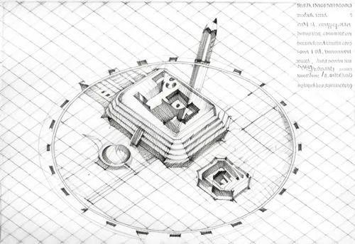 barograph,nuclear reactor,gear shaper,moon base alpha-1,transmitter,armillary sphere,wireframe graphics,orrery,antenna rotator,magnetic compass,cd cover,solar cell base,panopticon,lab mouse top view,v