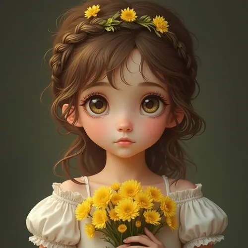 girl in flowers,flower girl,beautiful girl with flowers,yellow daisies,girl picking flowers,margueritte