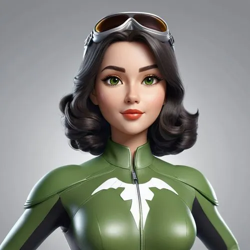 eldena,aviatrix,vector girl,hal,bombshells,suyin,Unique,3D,3D Character