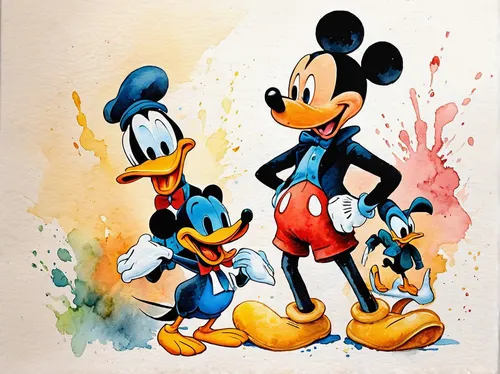 mickey mause,walt disney,mickey mouse,micky mouse,mickey,euro disney,disney,toons,donald duck,caper family,walt,goofy,mice,shanghai disney,sylvester,abstract cartoon art,donald,disney-land,disney character,cute cartoon image,Illustration,Paper based,Paper Based 24