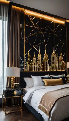 gold wall,modern room,modern decor,largest hotel in dubai,headboards,hotel w barcelona,contemporary decor,sleeping room,bangkok,great room,swissotel,wallpaper dubai,ornate room,headboard,dubia,intercontinental,luxury hotel,chambre,guestrooms,hotel barcelona city and coast,Unique,Paper Cuts,Paper Cuts 08