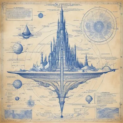 blueprint,planisphere,blueprints,airships,euclid,copernican world system,pioneer 10,wind rose,space ships,cartography,metropolis,placemat,millenium falcon,airship,sci fiction illustration,fantasy city,star chart,spaceships,spacecraft,atlantis,Unique,Design,Blueprint