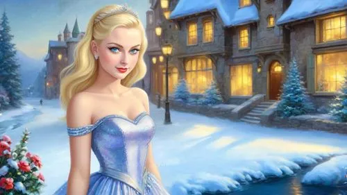 the snow queen,christmas snowy background,winter background,white rose snow queen,elsa,christmas background,christmasbackground,suit of the snow maiden,snowflake background,celtic woman,blonde girl with christmas gift,ice princess,snow scene,winterplace,ice queen,cendrillon,frostily,winterland,fantasy picture,frozen